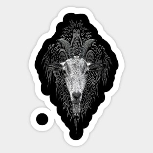 Tribal Goat Ornament Sticker